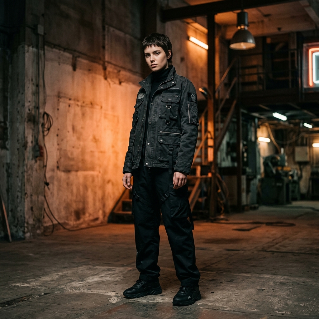 Double Barrel Streetwear Editorial Background